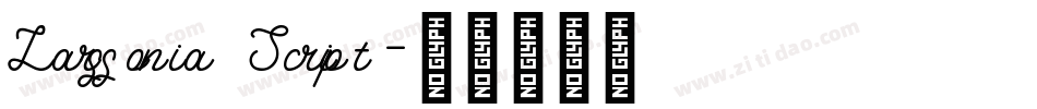 Larssonia Script字体转换